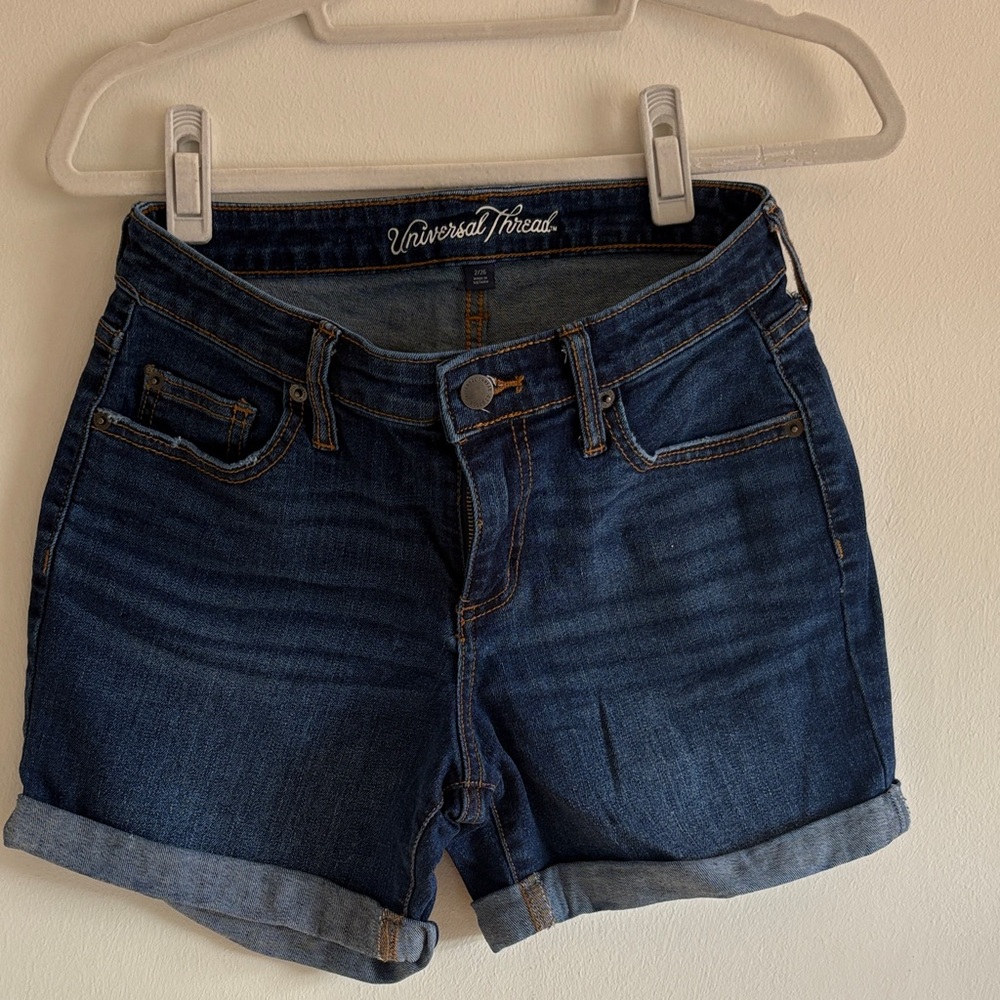 Universal Thread Women's Jean Shorts - Dark Blue